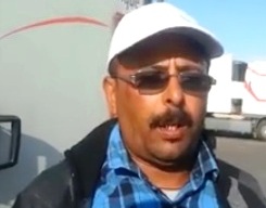 السائق الذى تعرض للتوقيف عند معبر الكركارات بفعل الخريطة التى استفز بها البوليساريو