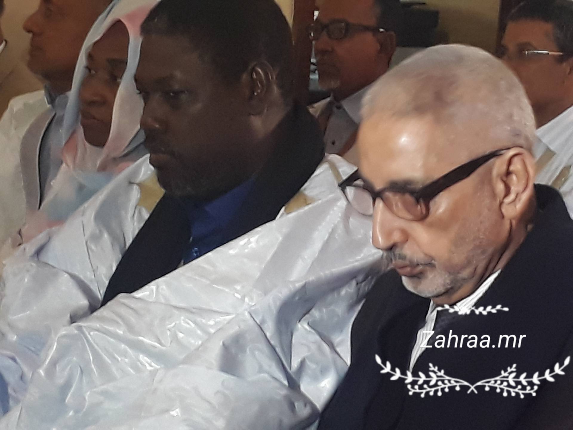 من اليمين :رئيس اللجنة ديدي ولد بونعامه ونائبه عثمان ولد بيجل