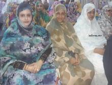من اليمين : وزيرة البيطرة فاطم فال بنت أصوينع / وزيرة الزراعة الأمينة بنت أمم/ الوزيرة الأمينة العامة للحكومة زينب بنت أعل سالم 